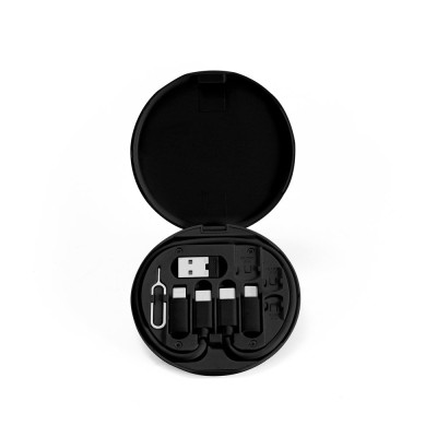 SYSTROM. Conjunto cabo e adaptadores de carregamento super rápido em ABS reciclado (100 rABS)